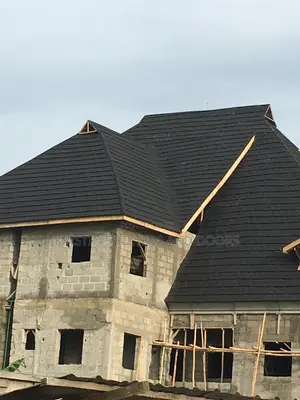 Original Pure Black Shingle Roofing Sheet In Auchi Edo State