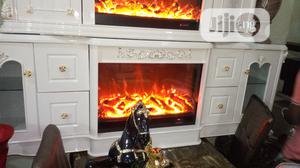 Tv Stand With Fire Design