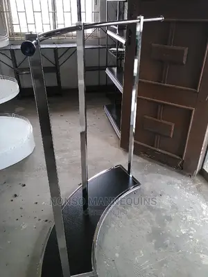 C Shape Clothes Racks Display Metal Stand