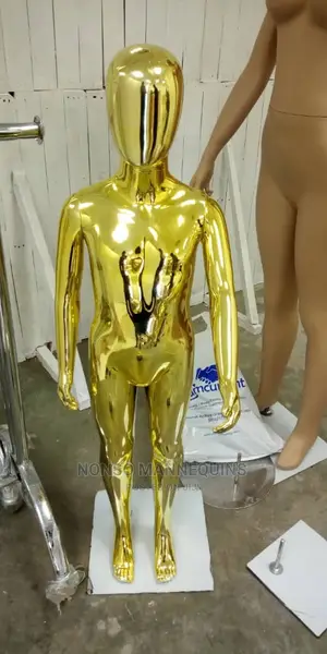 Gold Silver Unisex Children Clothes Display Mannequin