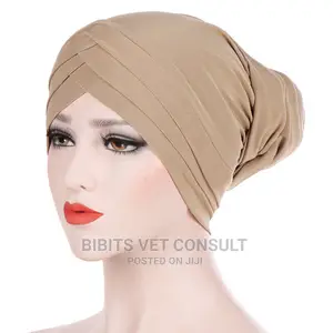 Crystal Hemp Long Tail Toque Turban Cap Muslim