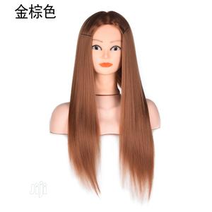 Light Brown Head Wig Braided Mannequin Hair