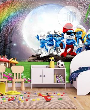 Smurfs And The Blue Moon Kids Custom Wall Murals