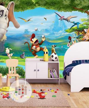 Kiddies Design and Summer Beach Photo-Mural Wall Paper