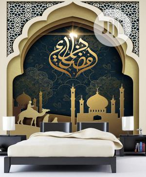 8D Islamic Themed Design Photo Mural Wall Paper