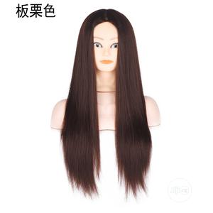Quality Braided Mannequin Chestnut Hair Training Wig