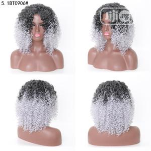 Special Soft Black Dark Grandma Gray Short Curly Hair Wigs