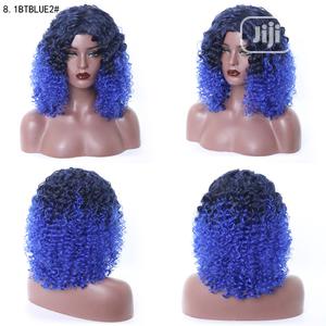 Black Sapphire Short Curly Hair Blue 1btblue2 Wig