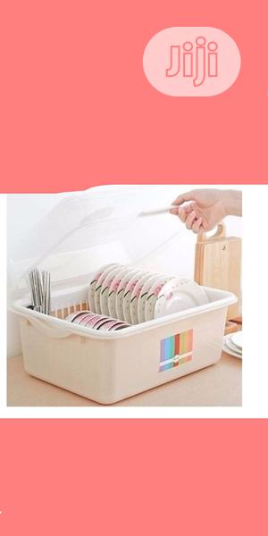Plastic Plate Rack With Cover