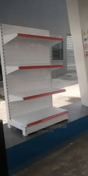 Single Sided Supermarket Gondola Shelving Shelves