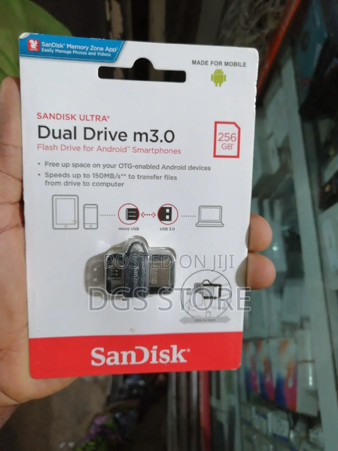 Sandisk Ultra Flash Drive OTG 256gb for Android Devices