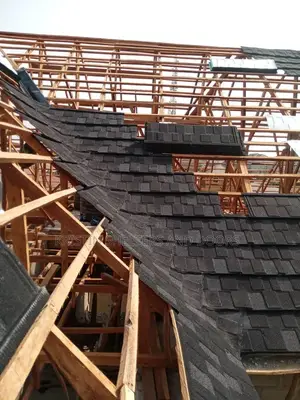 Black And White Shingle Stone Coated Roofing