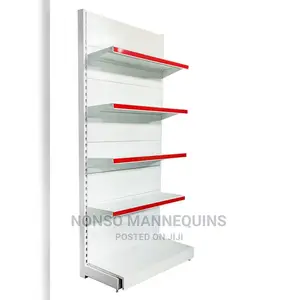 New Single Sided Supermarket Perforated Display Shelving
