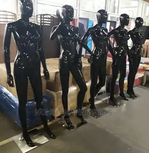 Glossy Black Fibre Re-Enforced Plastic Female Mannequins