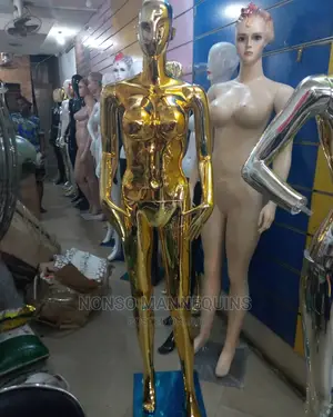 Honey Comb Gold Chrome Female Display Mannequins