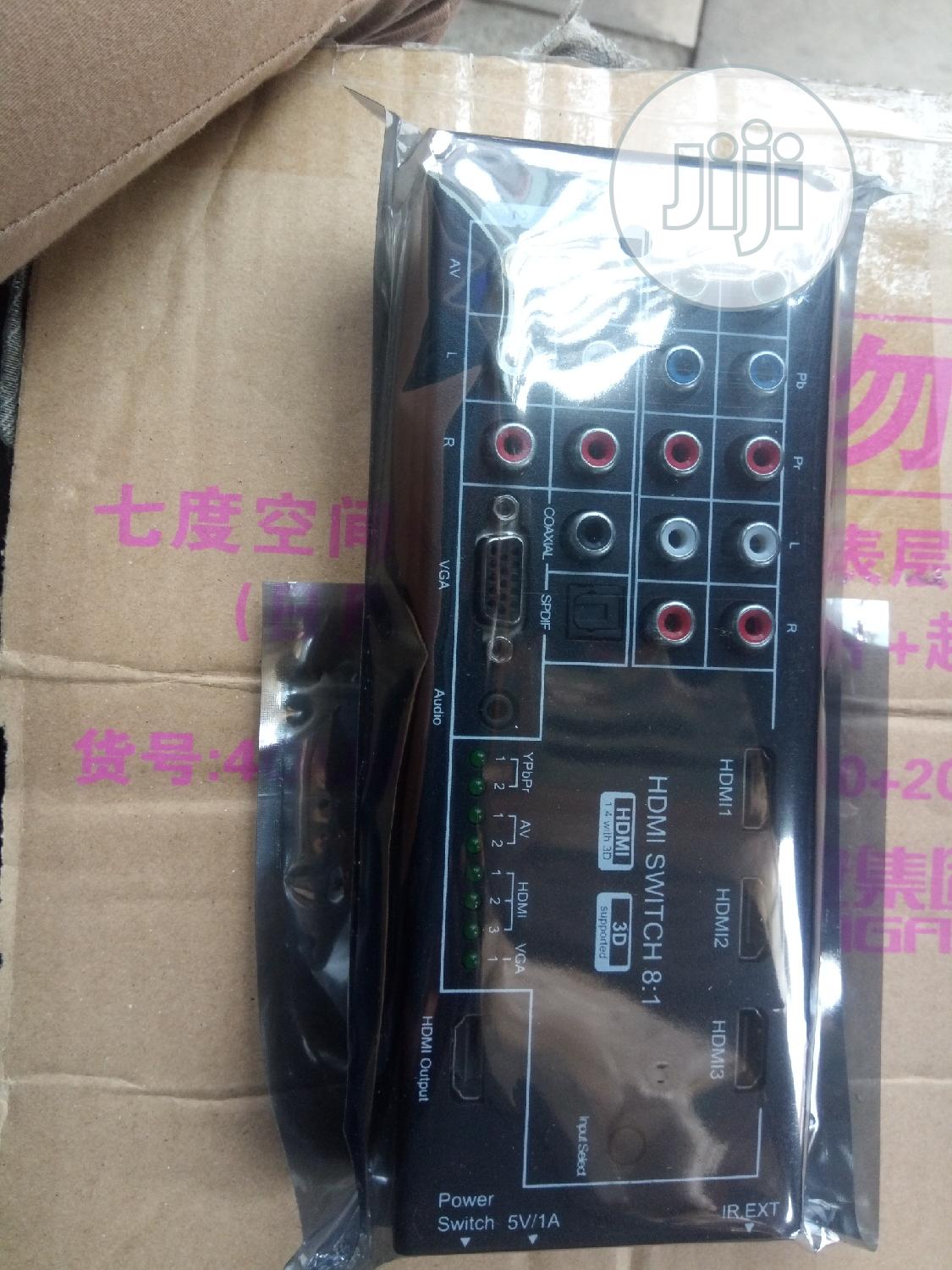 8inputs to 1outputs Video/Audio Switch/ Converter