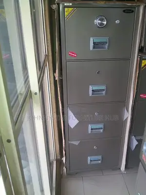 Italian Office Fireproof Safes Analog 4 Drawers