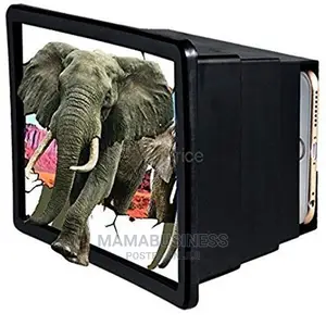 F2 Box Shaped 3D Screen Magnifier - Black