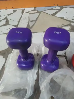 Pair Of 3kg Dumbbell Rubber 1130