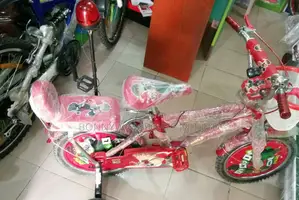 Size 16 Children Riding Bike With Security Light