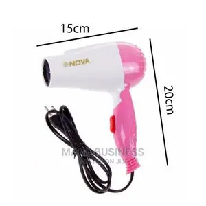 Nova Foldable Professional Hair Dryer 1000w - Pink