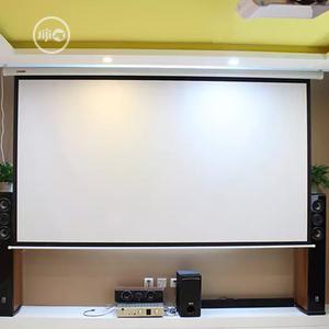 Manual Wall Projection Screen Pull Down Projector Screen