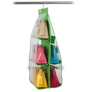 6pocket Hanging Handbag/Purse Storage Organiser