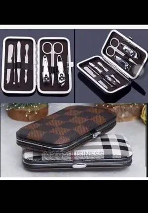 Leather Pouch - Manicure and Pedicure Nail Care Set
