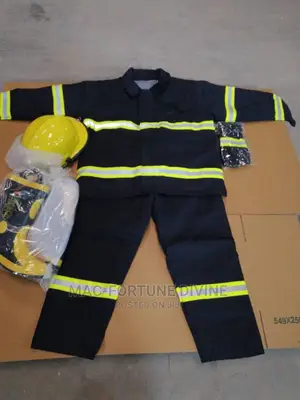 Original Complet Set Of Fireman Suit