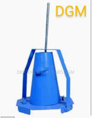 Slump Cone Test Apparatus With Tamping Rod Test Apparatus