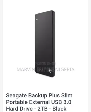 Backup Plus Slim Portable External Usb 3.0 Hard Drive - 2tb