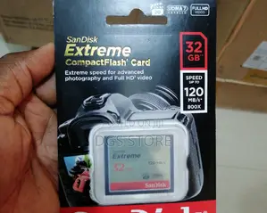 Sandisk Extreme Compact Flash Card for Camera 32gb