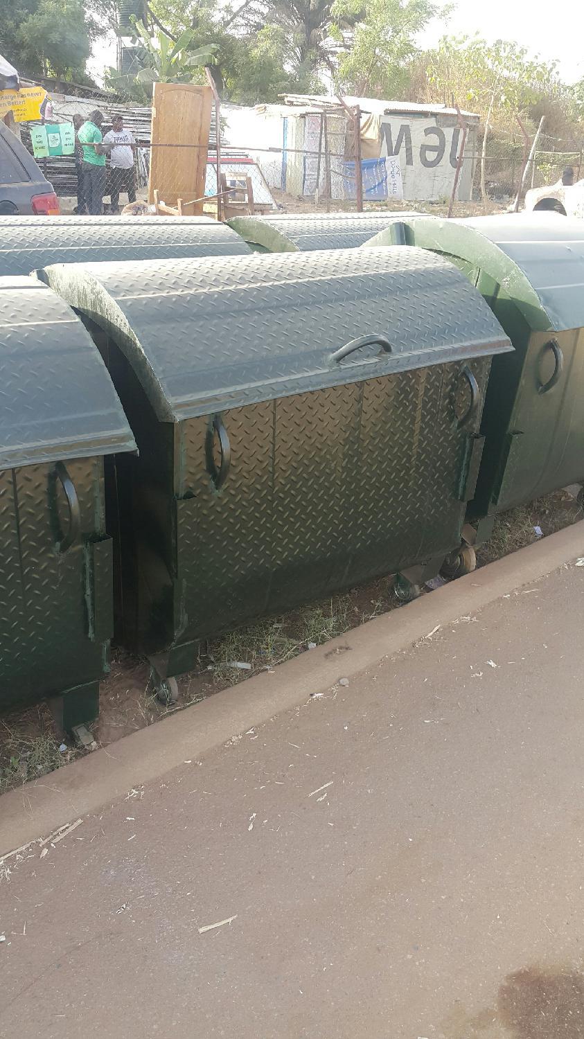 Galvanized Waste Bin