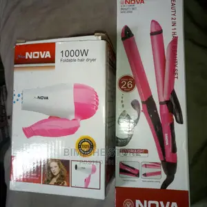 Hair Dryer 2 In1 Hair Straightener/Curler