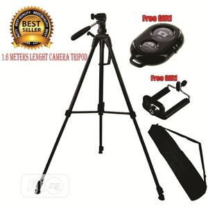 Free Phone Holder 5 Feet Bluetooth Shutter Camera Tripod