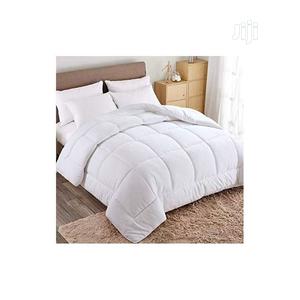 Charming White Duvet, Bedsheet With 4 Pillow Cases