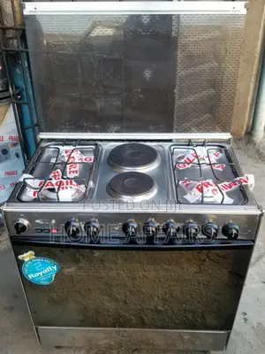 Royalty 6 Burner Gas Cooker + Big Oven Grill {Pay Ondelivery