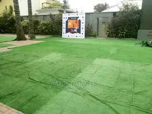 Natural Green Artificial Grass Installation In Lagos State