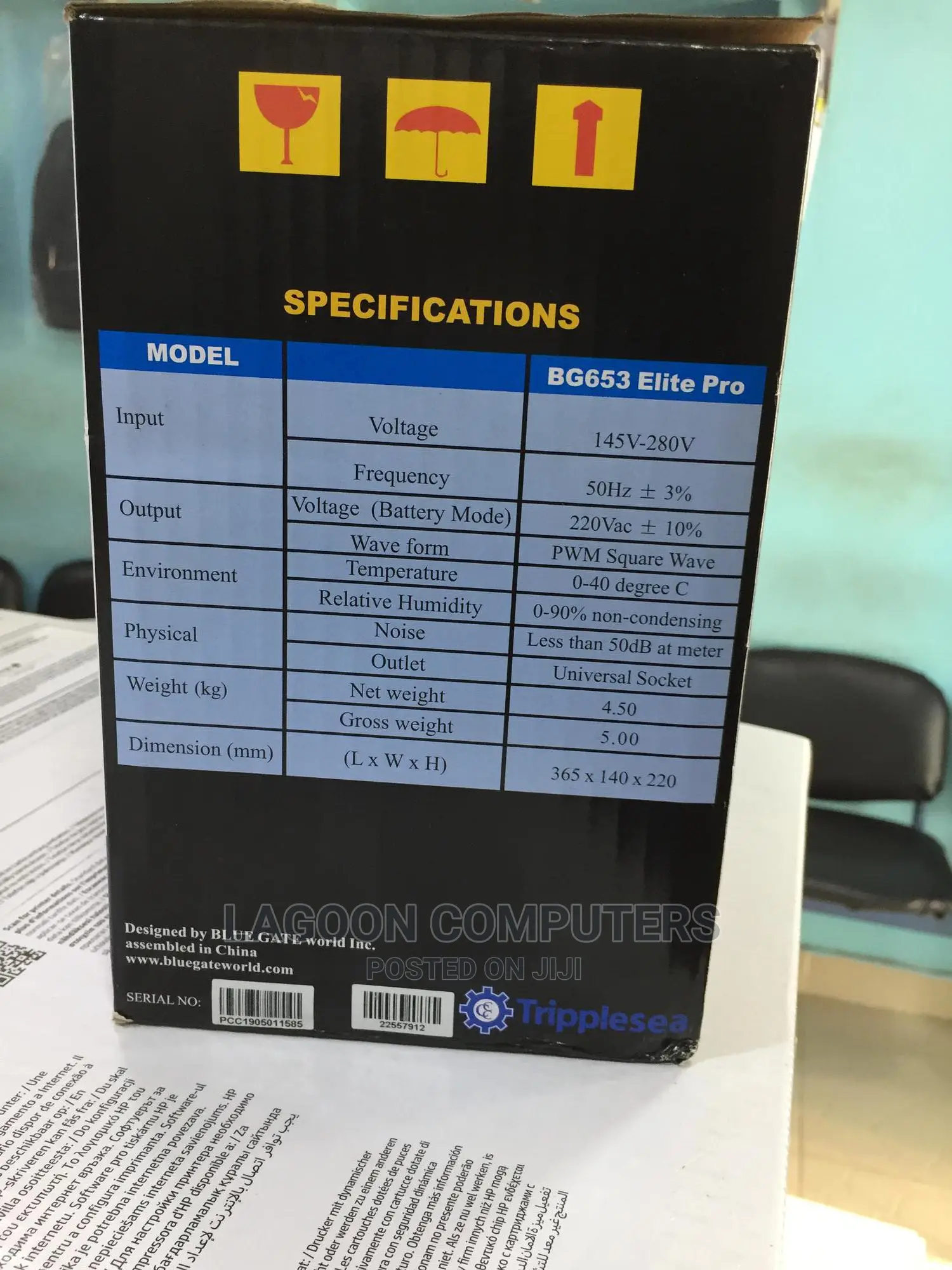 Bluegate UPS BG653 Elite Pro