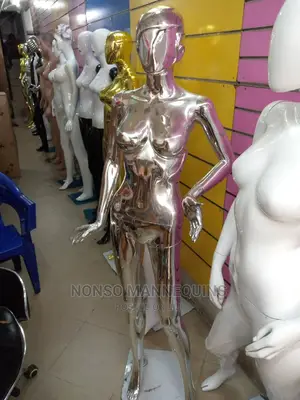 Silver Chrome Mannequins Display