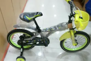 Size 16 Children Riding Bike Black
