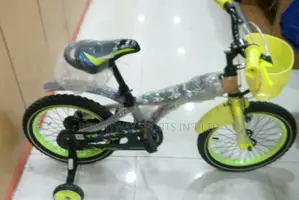 Size 16 Children Riding Bike Black