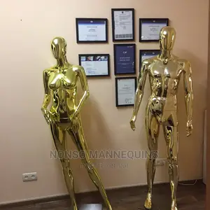 Chrome Gold Male & Female Mannequin