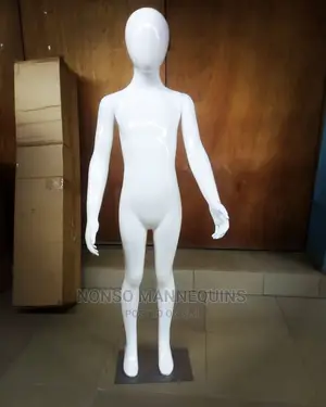 Unisex Glossy White Kids Mannequin