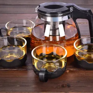 Coffe and Tea Cup Drink Jar Set