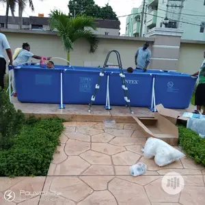 Retcagula 15 Feet Swimming Pool With Ladder