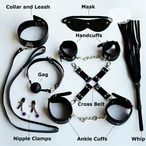 Whip Nipples Clip Eye Mask Gag Kit Sex Toy Flirt Game