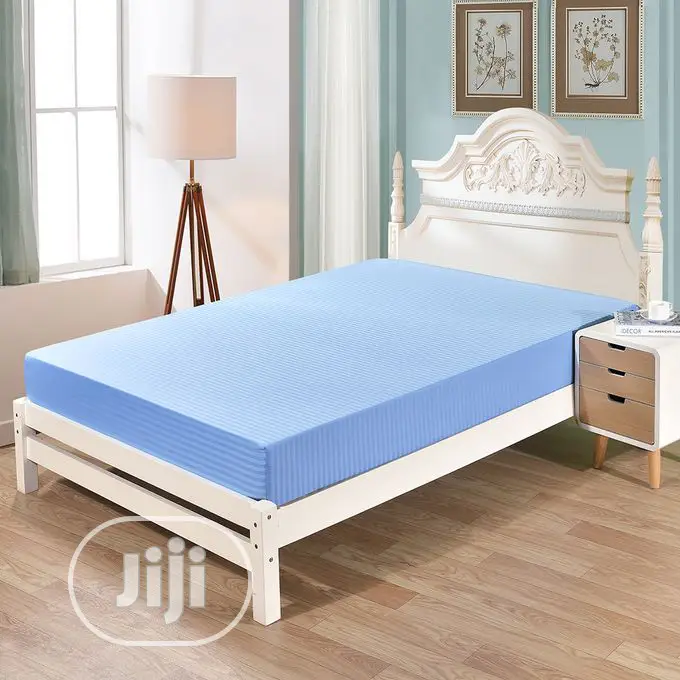 Sky Blue,Bedsheet With 4 Pillow Cases