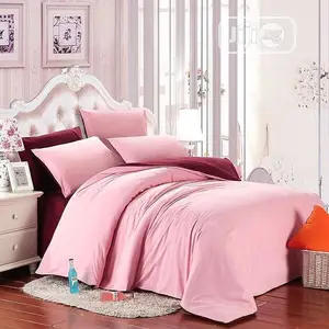Beautiful Pink Duvet,Bedsheet With 4 Pillow Cases