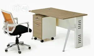 Home Office Table With Metal Legs. Size 4ft